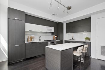 Alton District Luxury Apartments in Washington, DC Model Kitchen with Island